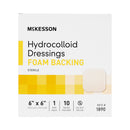 Hydrocolloid Dressing McKesson Foam Backing 6 X 6 Inch Square Hydrocolloid / Foam