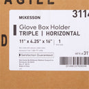 Glove Box Holder McKesson Horizontal Mounted 3-Box Capacity Clear 4-1/4 X 11 X 16 Inch Plastic