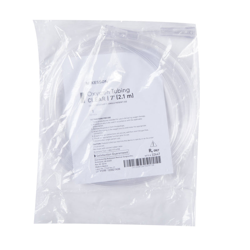 Oxygen Tubing McKesson 7 Foot Length Tubing