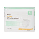 Unisex Adult Absorbent Underwear McKesson Classic Pull On with Tear Away Seams Large Disposable Light Absorbency