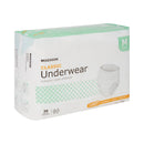 Unisex Adult Absorbent Underwear McKesson Classic Pull On with Tear Away Seams Medium Disposable Light Absorbency
