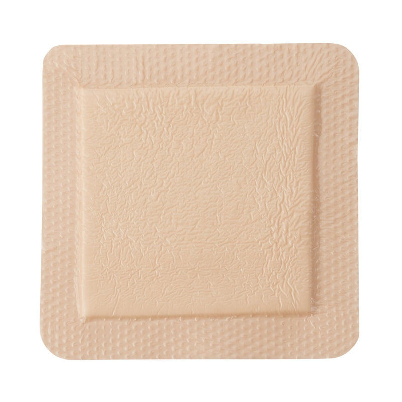 Foam Dressing McKesson 6 X 6 Inch With Border Film Backing Silicone Gel Adhesive Square Sterile