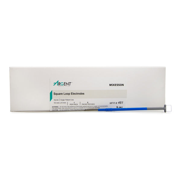 LEEP/LLETZ Electrode McKesson Argent™ Tungsten Wire Sterile 8 X 10 mm Square Loop Tip Disposable
