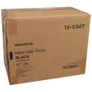 Mini Hair Pick McKesson 5.3 Inch Black Polypropylene
