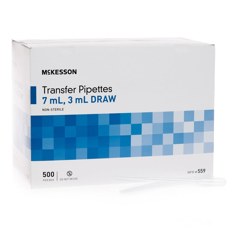 McKesson Transfer Pipette 7.5 mL 0.5 to 3 mL Graduation Increments NonSterile