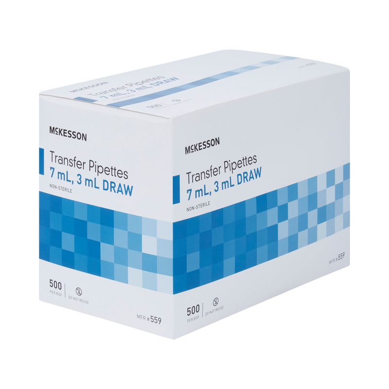 McKesson Transfer Pipette 7.5 mL 0.5 to 3 mL Graduation Increments NonSterile