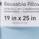 Bed Pillow McKesson 19 X 25 Inch Blue Reusable