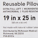 Bed Pillow McKesson 19 X 25 Inch White Reusable