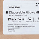 Bed Pillow McKesson 17 X 24 Inch White Single Patient Use