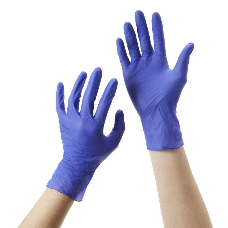 Exam Glove McKesson Confiderm® 3.0 Small NonSterile Nitrile Standard Cuff Length Textured Fingertips Blue Not Rated