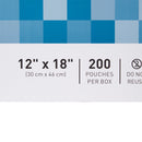 Sterilization Pouch McKesson Ethylene Oxide (EO) Gas / Steam 12 X 18 Inch Transparent Blue / White Self Seal Paper / Film