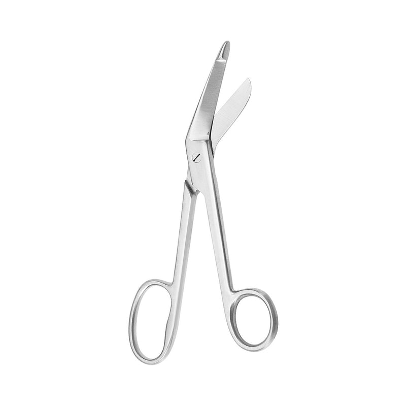 Bandage Scissors McKesson Argent™ Lister 8 Inch Length Surgical Grade Stainless Steel NonSterile Finger Ring Handle Angled Blunt Tip / Blunt Tip