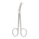 Stitch Scissors McKesson Argent™ 4-1/2 Inch Length OR / Surgical Grade Stainless Steel NonSterile Finger Ring Handle Angled Blunt Tip / Blunt Tip