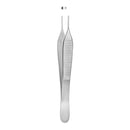 Tissue Forceps McKesson Argent™ Adson 4-3/4 Inch Length OR / Surgical Grade German Stainless Steel NonSterile NonLocking Thumb Handle Straight 2 X 3 Teeth
