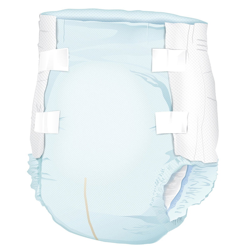 Unisex Adult Incontinence Brief McKesson Classic Large Disposable Light Absorbency