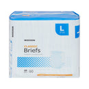Unisex Adult Incontinence Brief McKesson Classic Large Disposable Light Absorbency