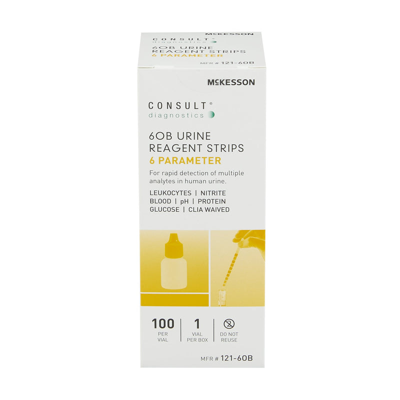 Urinalysis Reagent McKesson Consult™ Blood, Glucose, Leukocytes, Nitrite, pH, Protein For McKesson CONSULT 120 Ultra Urine Analyzer (MFR