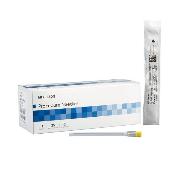 Spinal Needle McKesson Quincke Style 20 Gauge 3-1/2 Inch Sterile