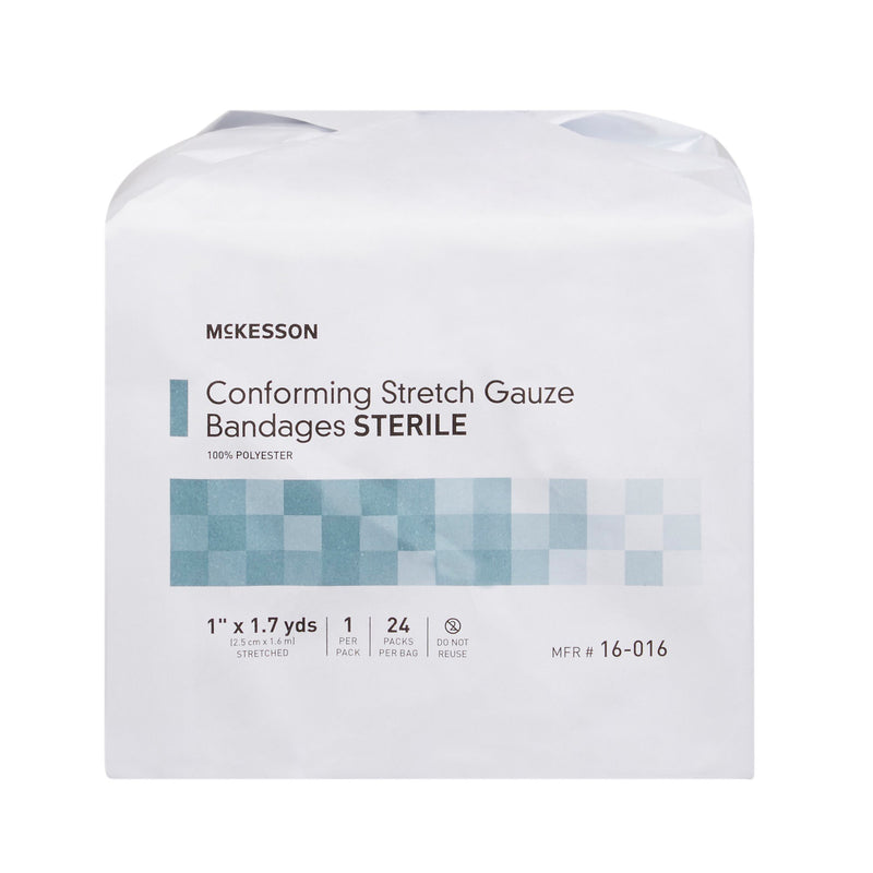 Conforming Bandage McKesson 1 Inch X 1-7/10 Yard Sterile 1 per Pack