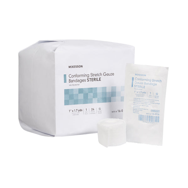Conforming Bandage McKesson 1 Inch X 1-7/10 Yard Sterile 1 per Pack