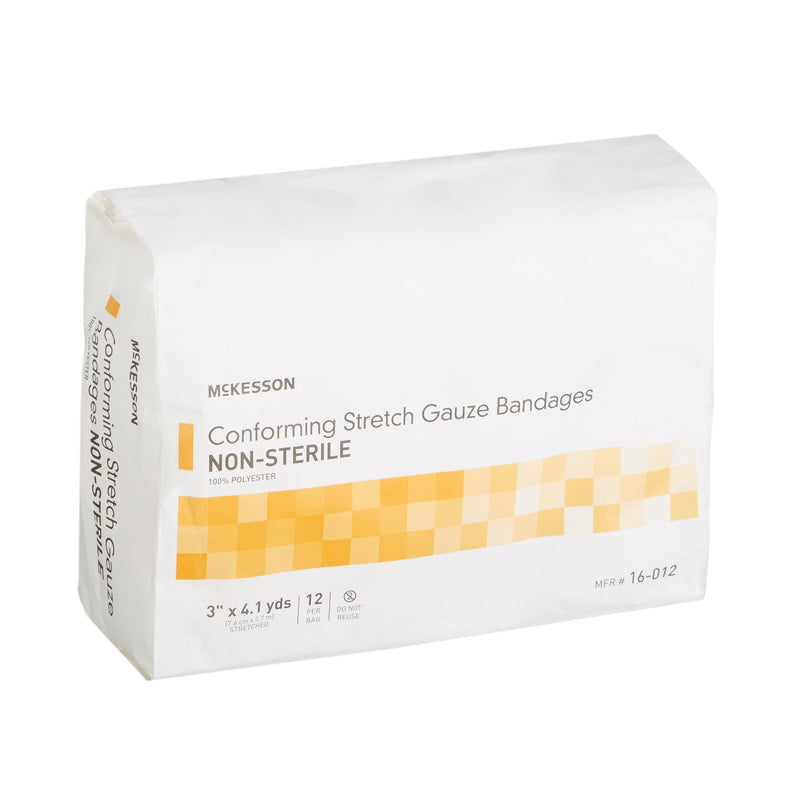 Conforming Bandage McKesson 3 Inch X 4-1/10 Yard NonSterile 12 per Pack