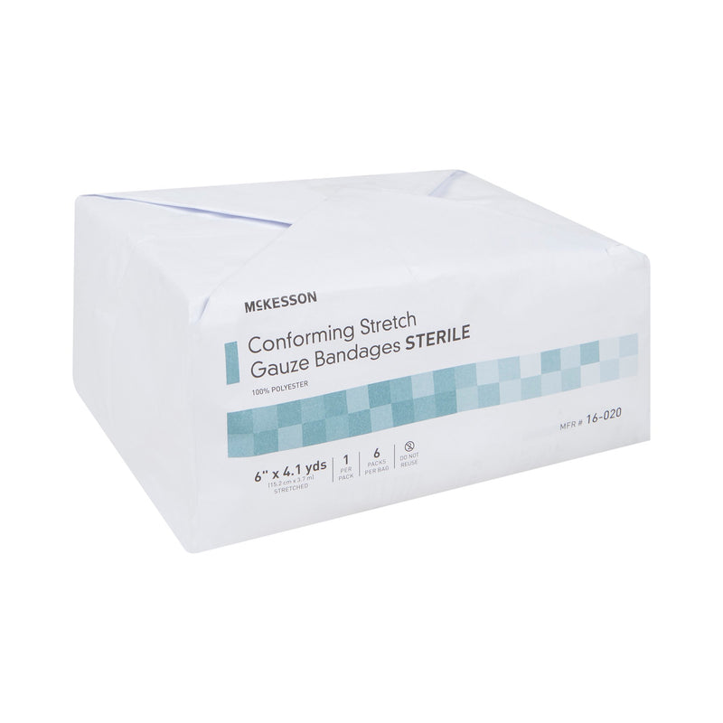 Conforming Bandage McKesson 6 Inch X 4-1/10 Yard Sterile 1 per Pack