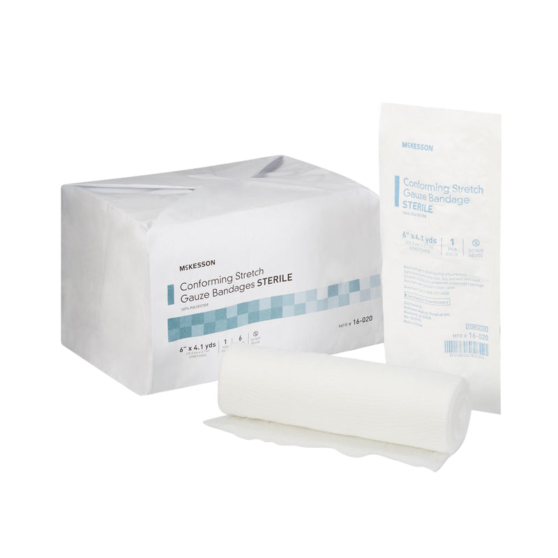 Conforming Bandage McKesson 6 Inch X 4-1/10 Yard Sterile 1 per Pack