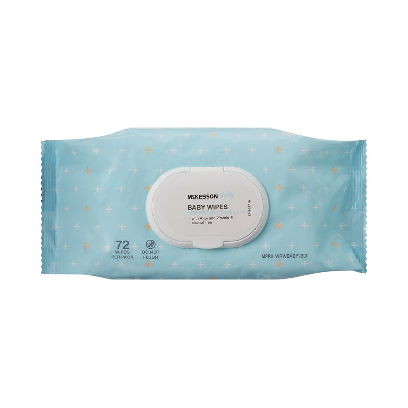 Baby Wipe McKesson Soft Pack Unscented 72 Count
