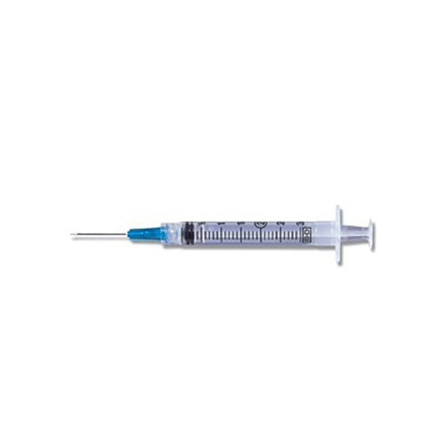 BD Luer-Lok Syringe with Detachable PrecisionGlide Needle 25G x 1", 3mL, 100/BX