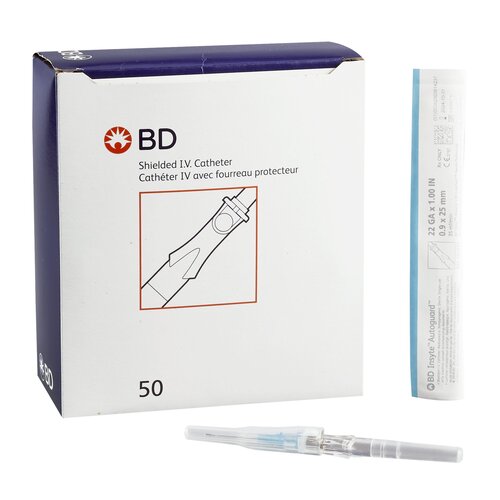 BD Peripheral IV Catheter Insyte-N® 22 Gauge 1" Retracting Needle