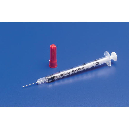Covidien Tuberculin Syringe with Needle Monoject® 1 mL 25 Gauge 5/8" Detachable Needle Without Safety, 100 EA/BX
