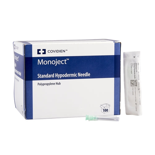 Cardinal Health Hypodermic Needle Monoject SoftPack Without Safety 18 Gauge 1 Inch Length, 100EA/BX