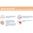 Dukal Foam Dressing Advazorb® 6 x 6" Square Sterile, 12/BX