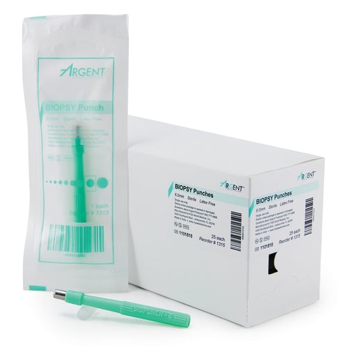 McKesson Biopsy Punch Argent Dermal 6 mm, 25/BX