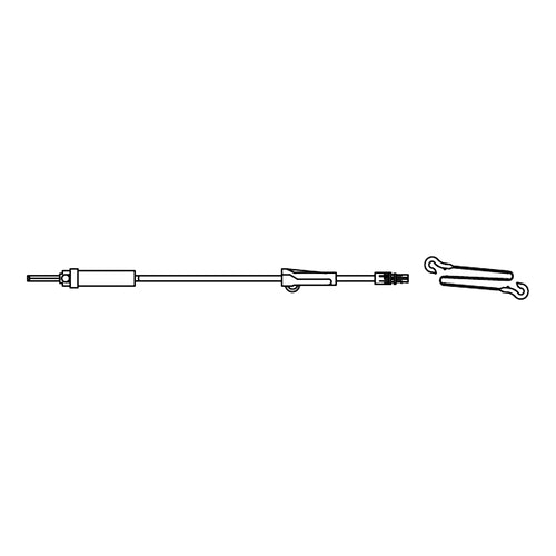 Intersurgical Secondary IV Administration Set Zyno Universal Spike, Male Luer Lock Adaptor, 1/EA