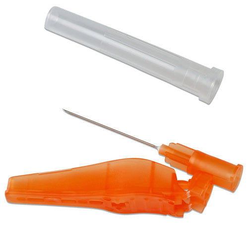 Cardinal Health Hypodermic Needle Monoject Hinged Safety Needle 22 Gauge 1-1/2 Inch Length, 100/BX, 8BX/CS