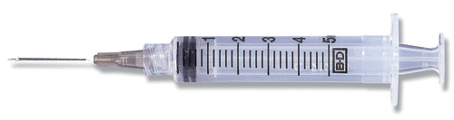 BD Syringe with Hypodermic Needle PrecisionGlide™ 5 mL 21 Gauge 1-1/2 Inch Detachable Needle Without Safety, 100 EA/BX