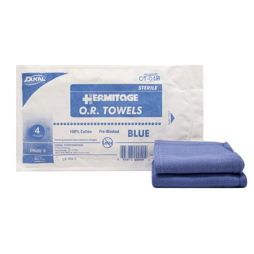 Dukal O.R. Towel Dukal 17 W X 26 L Inch Blue Sterile, 20 EA/CS