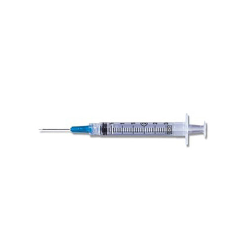 BD Luer-Lok Syringe with Detachable PrecisionGlide Needle 23G x 1", 3 mL, 100/BX