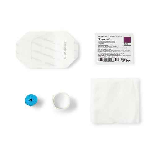 Medline 6-Piece IV Start Kit with Prevantics Prep Pad and Suresite Window