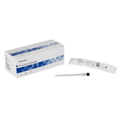 McKesson Spinal Needle Quincke Style 22 Gauge 3-1/2 Inch, 25/BX