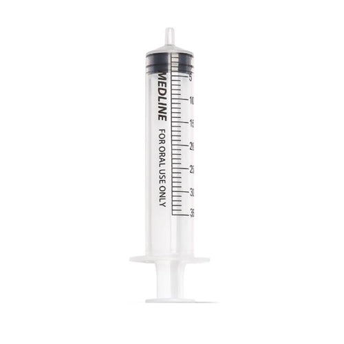 Medline Oral Syringe, Clear, 35 mL, 200 EA/CS