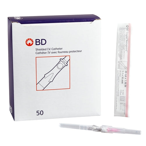 BD Peripheral IV Catheter Insyte-N® 20 Gauge 1.16" Retracting Needle