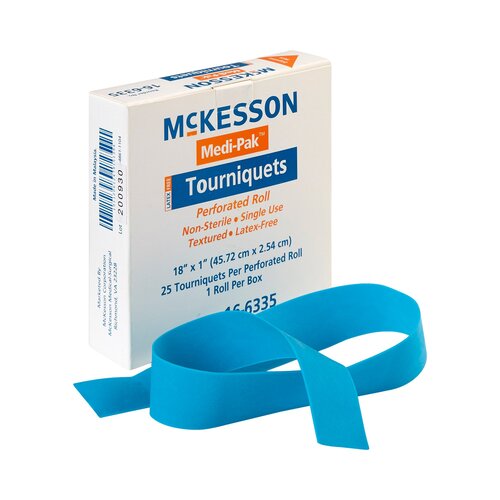 McKesson Tourniquet Band on Roll 18", 25 EA/BX