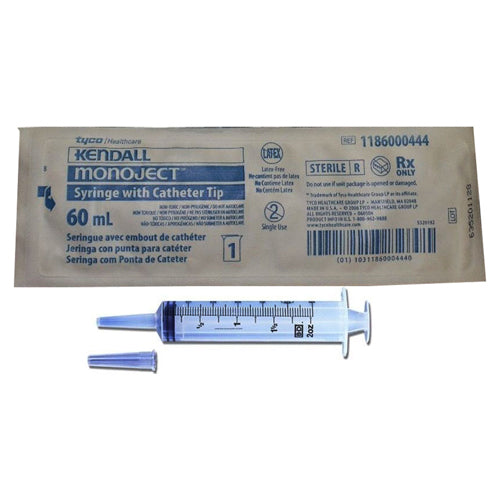 Cardinal Health Monoject SoftPack Catheter Tip Syringe, 60mL, 1/EA