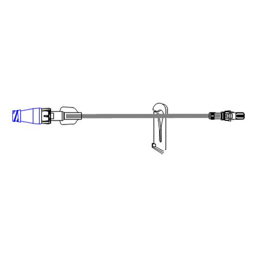 McKesson IV Extension Set 7-1/2 Inch Tubing 1 Port 0.31 mL Priming Volume DEHP-Free, 50/CS