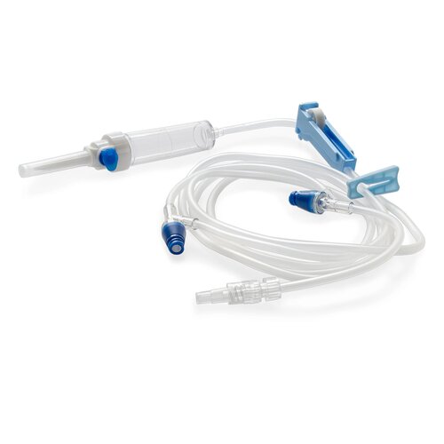McKesson Primary IV Administration Set MedStream 20 Drops / mL Drip Rate 80 Inch Tubing 2 Ports, 300/CS
