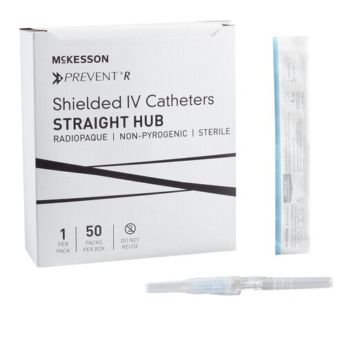 McKesson Peripheral IV Catheter McKesson Prevent R 22 Gauge 1 Inch Button Retracting Safety Needle, 200 EA/CS