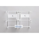 Dukal Glove Box Holder Countertips Horizontal or Vertical Mounted 2-Box Capacity White 7-1/2 X 11-3/4 Inch Coated Wire, 1/EA