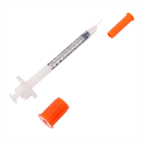 AirTite Products Insulin Syringe with Needle Comfort Point™ 1/2 mL 30 Gauge 5/16 Inch Attached Needle Without Safety, 100/BX